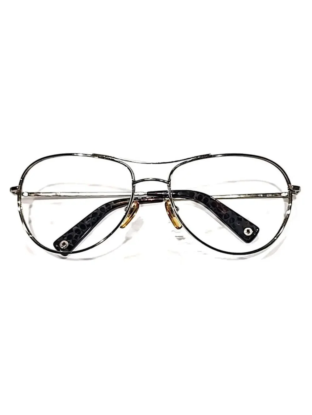 Coach S538 No Lenses Gold Metal Oval Sunglasses Frame Only 61-16 130